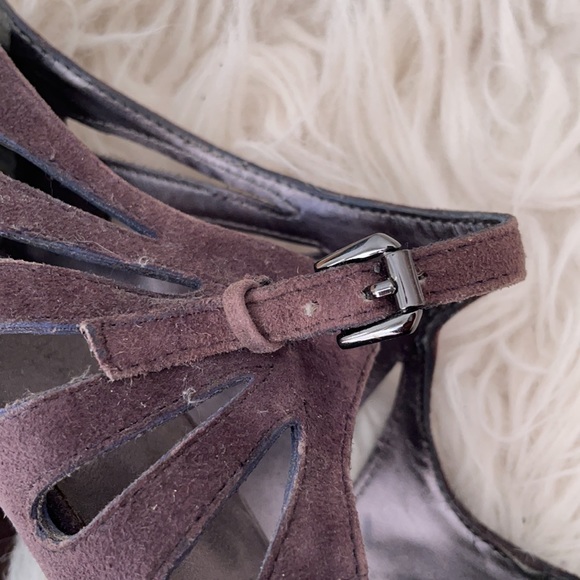 Nine West Plum platform Peek Toe Heels - Picture 11 of 16